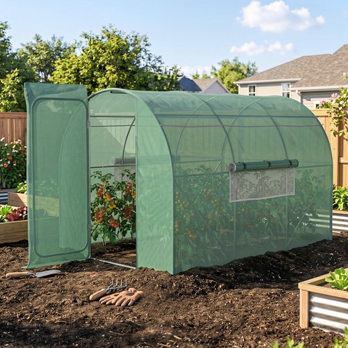 Outsunny 3x2m walk garden - 3x2m, walk-in