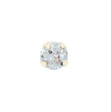 9ct Yellow Gold Diamond Nose Stud with Gift Box