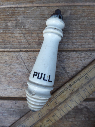 Antique victorian toilet - antique, pull