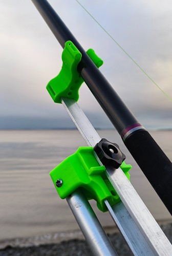 Tripod rod rest - , holder