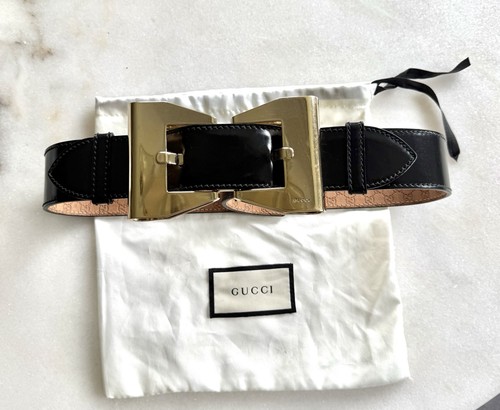 Gucci ribbon buckle - belt, logo