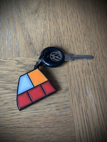 Golf mk2 style keyring - golf,