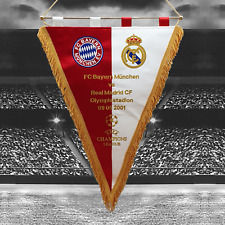 Bayern München v Real Madrid CF Champions League Embroidered Pennant 48cm x 36cm