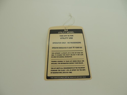 Nos 1980 utility - utility, tag