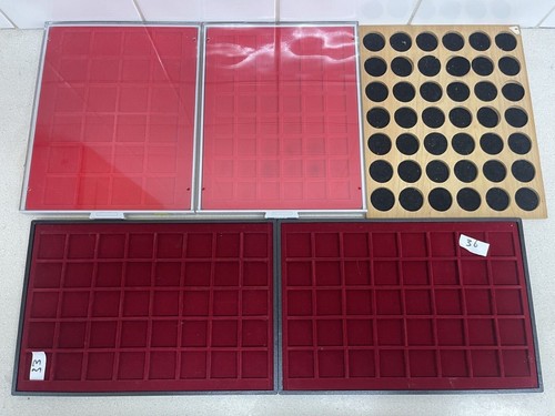Used coin trays various types - coin,