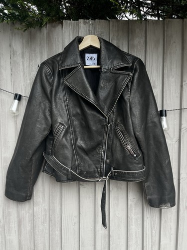 Zara women faux leather - faux,