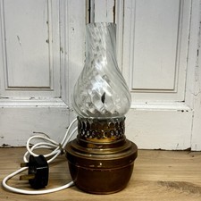 Vintage Brass Table Lamp Oil