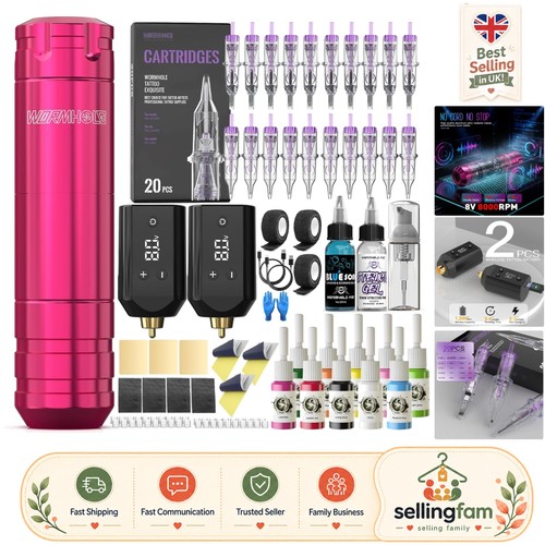Wromhole pink rotary tattoo - rotary,