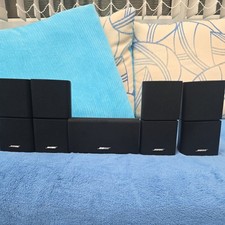 Bose Lifestyle/ Acoustimas Dual cube speakers x 4 & 1  Horizontal speaker 