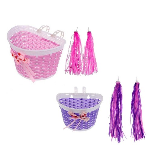 Colorful bike basket and - bike,