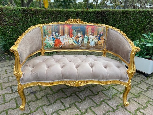 Sofa settee french louis xvi - sofa,