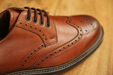 Barker Brown Leather Commando