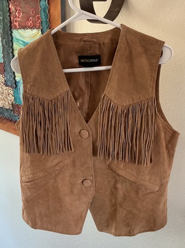 Metrostyle suede leather vest - metrostyle,