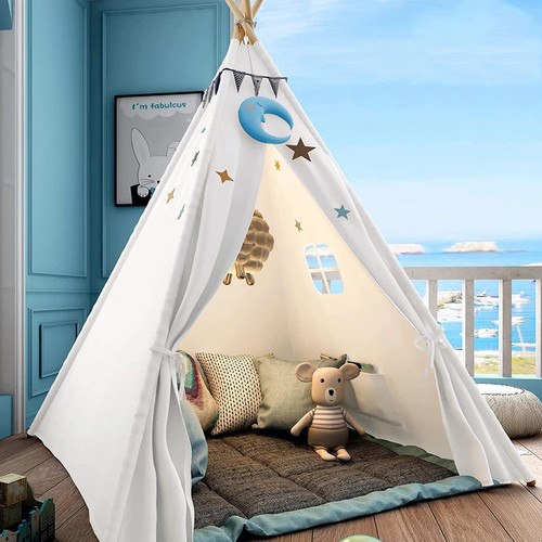 160cm large canvas kids teepee - large,