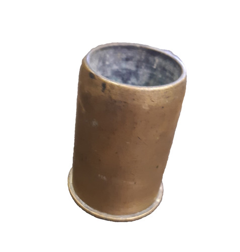Vintage brass shell casing - shell,