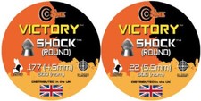 2 x VICTORY SHOCK ROUNDHEAD 22