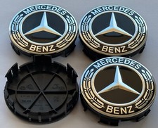 4x MERCEDES BENZ GENUINE BLACK