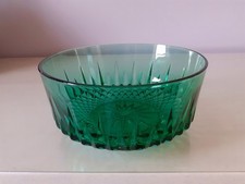 Vintage Green glass Arcoroc