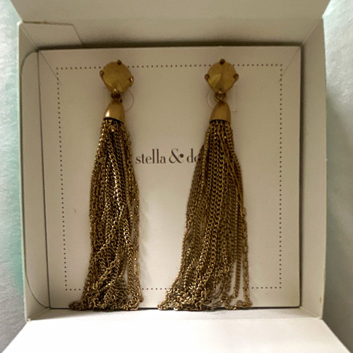 Stella dot gold tone fringe - dot,