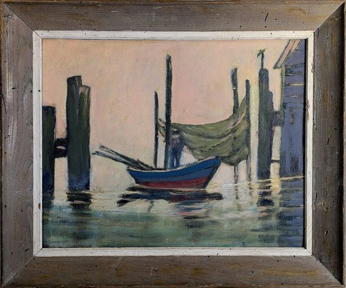 Vintage impressionist oil - vintage,