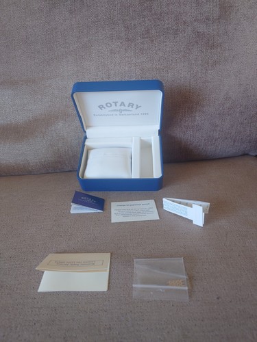 Rotary watch box blue - watch, (empty)