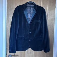 DKNY Mens 2 Button Velvet
