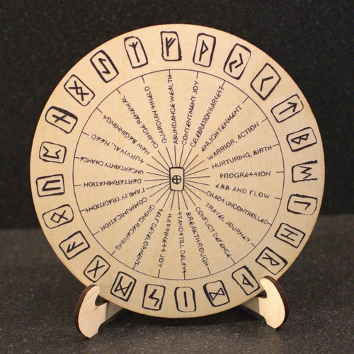 Viking rune divination board - rune,
