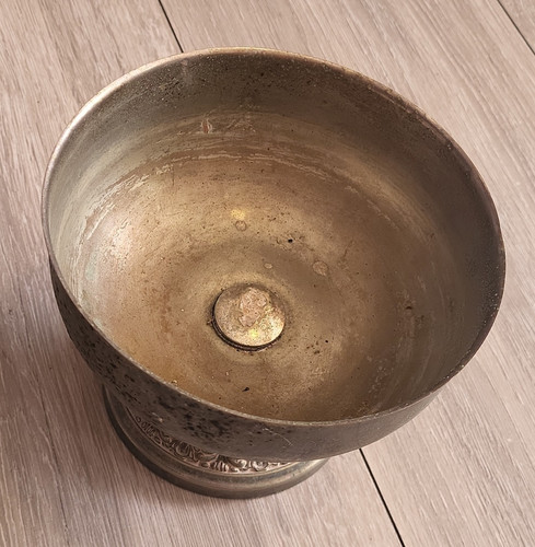 Silver plated copper goblet - plated,