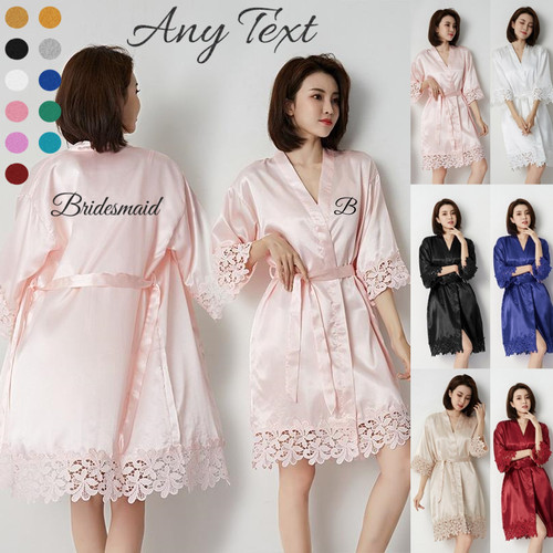 New personalized lace robe - new,