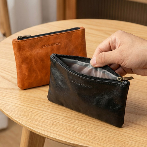 Stasheeze soft leather - soft, 14x9cm