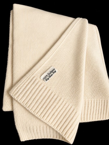 100 cashmere knit scarf - knit,