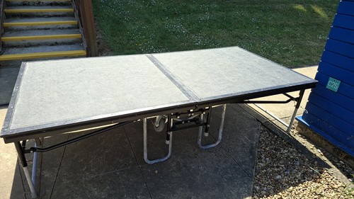 Portable folding mobile stage - folding,