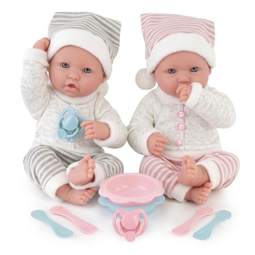 Twin baby dolls - boy, girl