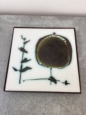 Vintage MCM Hand Painted Tile