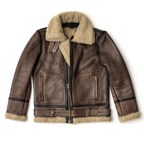 Men raf sheepskin leather - b3,
