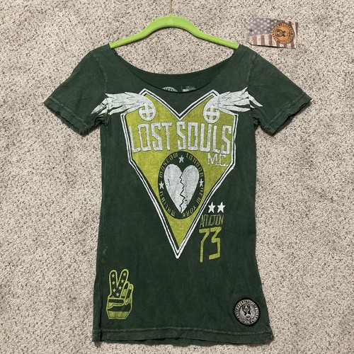 Y2k affliction green lost - affliction,