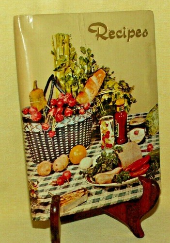 Recipe file binder - binder, vintage
