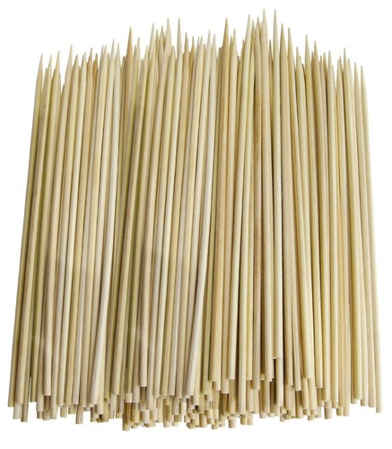 100 bamboo skewers bbq sticks - 100,