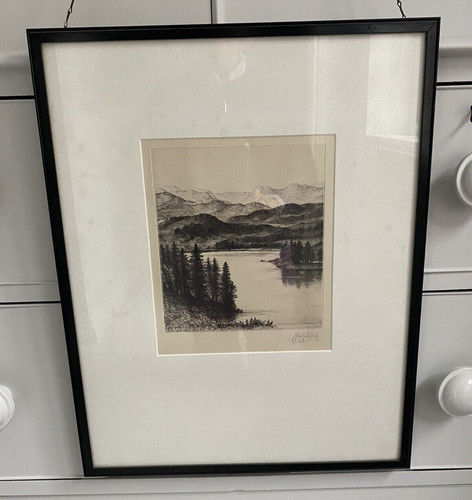Antique framed signed ltd - antique,