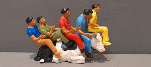 Vintage farmer game bull rodeo - vintage,