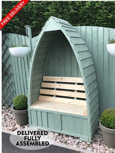 Gothic boat shaped garden - gothic,