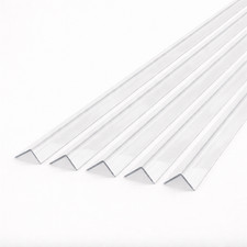 5 x Clear 1 Metre uPVC Plastic