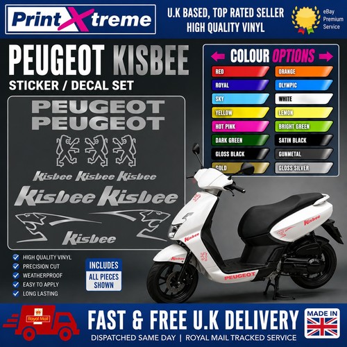 Peugeot kisbee stickers decals - peugeot,