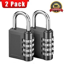 2X 4 Digit Combination Padlock