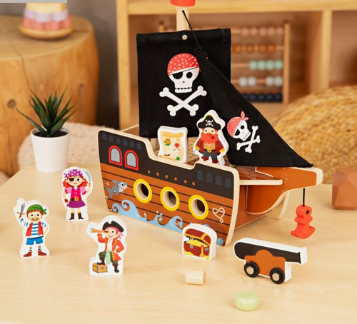 Toy life wooden pirate - life,