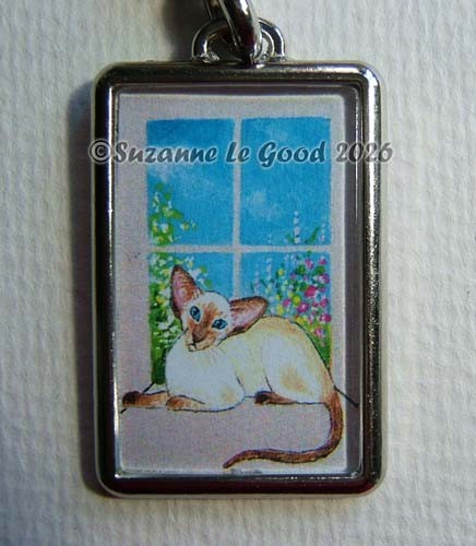 Siamese cat art - , key