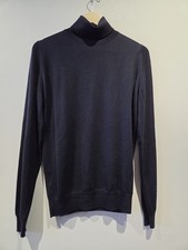 John Smedley Navy Blue Merino