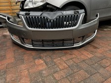 GENUINE SKODA FABIA / ROOMSTER 5J0 FRONT BUMPER 2010-2014