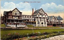 Chalet Lake Lousie Laggan Antique Postcard DB UNP Unused BC Canada