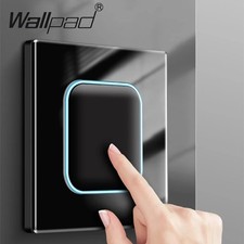 2 Way Light Switch 1/2/3 Gang LED Lightswitches Push Toggle Control Wall Mounted